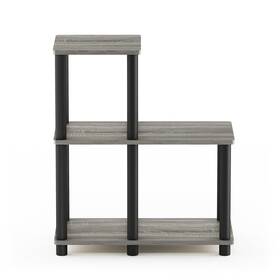 Furinno 810006770018 Turn-n-tube Accent Decorative Shelf Columbia French Oak Grey/black N/a