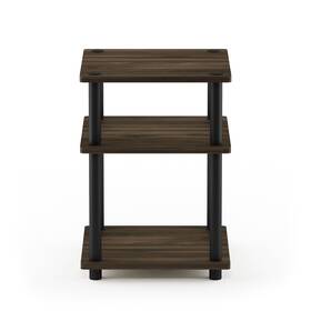 Furinno 810006770124 Turn-n-tube Easy Assembly Multipurpose Shelf Columbia Walnut/black N/a