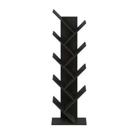 Furinno 810006776768 Tree Bookshelf 9-tier Floor Standing Bookcase Espresso Modern And Con