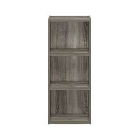 Furinno 810006777161 Pasir 3-tier No Tool Assembly Open Shelf Bookcase French Oak Modern And Co