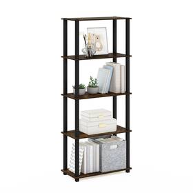 Furinno 810006777826 Turn-s-tube 5-tier Square Leg Multipurpose Display Amber Pine N/a