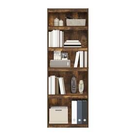 Furinno 810006779462 Jaya Enhanced Home 5-tier Shelf Bookcase Amber Pine Modern And Contemporar