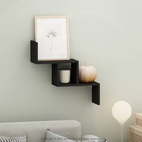 Furinno 840308805583 Rossi Wall Mount Floating Ladder Shelf