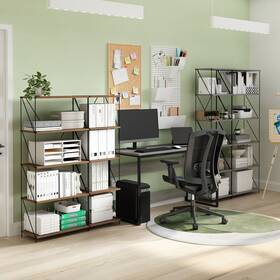 Furinno 840308805989 Besi 4-tier Industrial Multipurpose Shelf Display