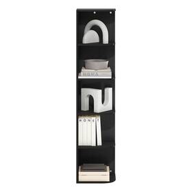 Furinno 840308806061 Pasir 5-tier Corner Open Shelf Bookcase