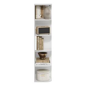Furinno 840308806078 Pasir 5-tier Corner Open Shelf Bookcase