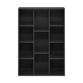 11-cube Furinno 840308808607 Reversible Open Shelf Bookcase Blackwood Modern And Contemporary