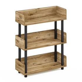 Furinno 840308808942 Turn-n-tube 3-tier Toolless Freestanding Multipurposes Display Rack