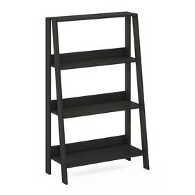 Furinno 840308809321 Ladder Bookcase Display Shelf 4-tier Espresso