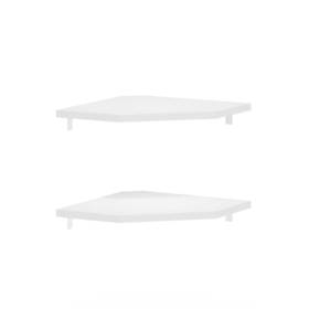 Furinno 840308812031 Rossi Hexagon Corner Floating Shelves Wall Mount