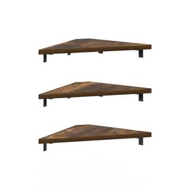 Furinno 840308812062 Rossi Triangle Corner Floating Shelves Wall Mount