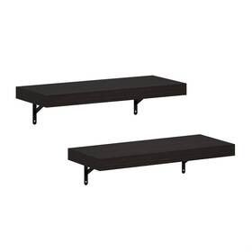 Furinno 840308812161 Tanna 22-inch Wall Mounted Floating Display Shelves Natural Set Of 2