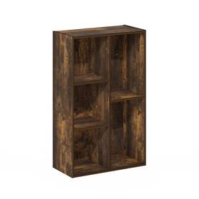 5-cube Furinno 840308812857 Luder Reversible Open Shelf Blackwood