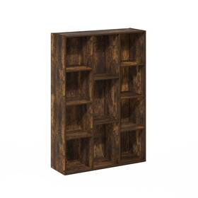 11-cube Furinno 840308812871 Reversible Open Shelf Bookcase Amber Pine Modern And Contemporary