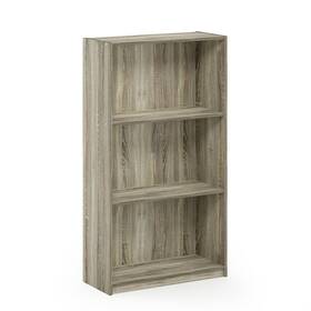 99736 Furinno 840308813090 Basic 3-tier Bookcase Storage Shelves