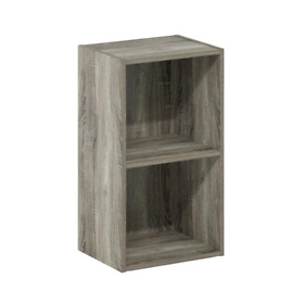 21046gyw Furinno Pasir 2-tier Open Shelf Standard Bookcase French Oak