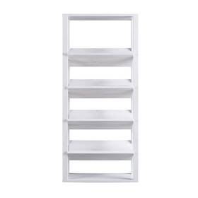 Furniture Of America 193578274741 Puno Contemporary 5-shelf Open Back Bookcase By White Oak Transitio
