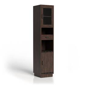 Furniture Of America 193578637652 Hury Farmhouse Walnut Multi-storage Tv Tower By Reclaimed Oak Farmh