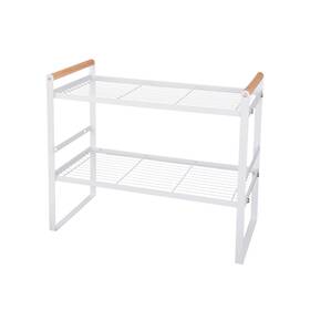 Fs0126 Fvstar Kitchen Counter Shelf Space Saving 2 Tier Cabinet Organizer With Wood H