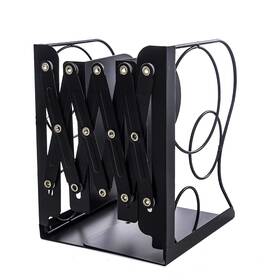 Bkd-001 Gardesk Adjustable Bookends Metal Book Ends For Heavy Holder Black-round
