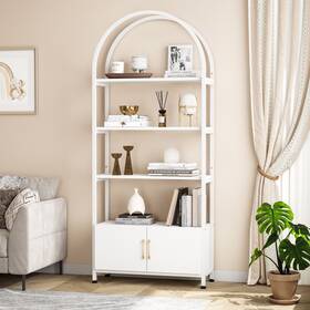 Garvee 629829436465 71.5 Inches Book Shelf With Sturdy Metal Frame And Quality Boards