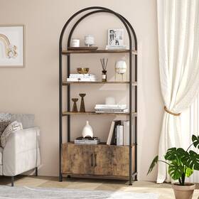 Garvee 629829436472 71.5 Inches Book Shelf With Sturdy Metal Frame And Quality Boards