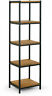 Ghdsv-1194 Unbranded Ailis Brown Pine Wood Shelf Etagere Bookcase Media Center