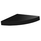 Grd1212bk Amore Designs Wood Shelving Grande Black Corner Shelf