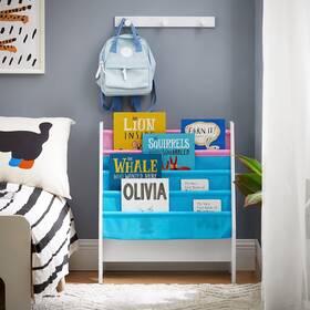 Mc-frg225-f Haotian Frg225-f Kids Sling Book Rack Bookshelf 24.4in Fabric Pockets