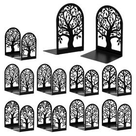Happyhapi Arc Bookends X10 Decorative Bookends For Shelves 20 Pcs Metal Book Ends Black