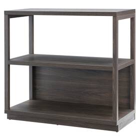 Heath & Cliff 810062534487 Thalia 33 Inch Bookcase Alder Brown Modern And Contemporary