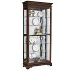 Hm-p021575 Delacora Harley Wide Hardwood Curio With Led Lighting 715709399279