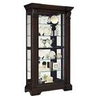 Hm-p021583 Delacora Caldwell Wide Hardwood Curio With Led Lighting 715709399231