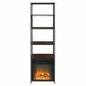 Hnf70fpjerdw Manor Park Metal And Wood Tower Bookcase With Fireplace