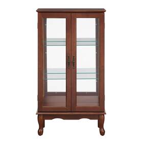 Hommetree 653479250218 Curio Cabinet Lighted Diapaly With Adjustable