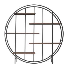Hommetree 653479544799 Round 5-tier Multifunctional Bookcase Storage Rack Plant