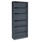 Hons82abcs  Hon Six Shelf Steel Bookcase Finish Charcoal Furniture 631530495457