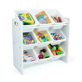 80179078 Humble Crew Cambridge White Toy Storage Organizer With 9 Bins -