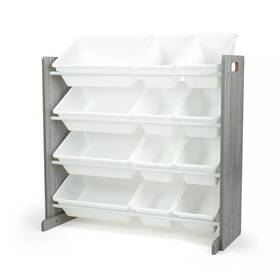 82439093 Humble Crew Kidsft Toy Storage Organizer With 12 Bins Gray -