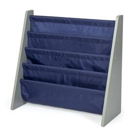 B087kjpzb3 Humble Crew 4-tier Kids Bookshelf Grey Wood/navy - Premium Book Shelf