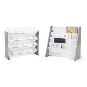 Humble Crew B0923b8682 Supersized Wood Toy Storage Organizer Extra Large Grey/white