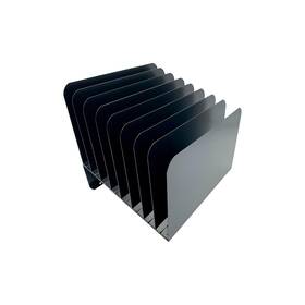 Huron Hasz0156 Desktop File Binder Organizer Storage Inclined Slant 8 Slot Black Com