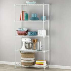B35w-2 Hyper Tough 36 Inch W X 16 D 72 H 5-shelf Wire Shelving Unit White