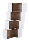 Idi-161788 Inside Out Homes Marco Corner Bookcase Sand 840002437721