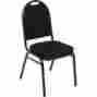 Im520bkblackfabric Global Approved Partner Heavy Duty Banquet Stacking Chair Black Fabric Frame Package Quan