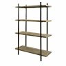 Imx-87417 Benzara Wood And Metal Display Shelf