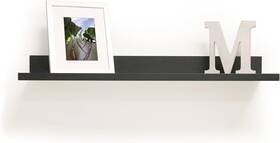 9605040e In Place Inplace Black Deep Ledge Shelf 9 Inch D X 36 W 3.5 H