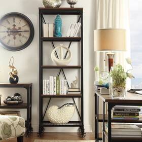 Inspire Q 782359218168 Nelson Industrial Modern Rustic 26-inch Bookcase By Brown
