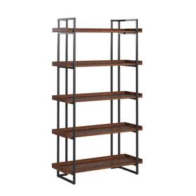 Inspire Q 782359744667 Corey Rustic Brown Etagere Bookcases By Modern 40-inch Wide Book