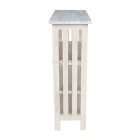 International Concepts 727506660216 Unfinished Hardwood 3-shelf Mission Style Unit 36 Inch H